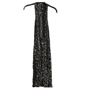 Floral long dress with pockets, xs